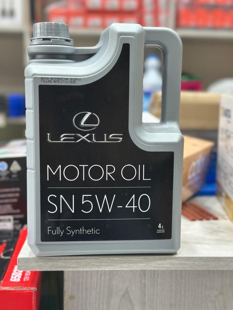 Get Premium Engine Oil Change Service Lexus Motor Oil 5W-40 in Dubai. Get premium Lexus 5W-40 fully synthetic motor oil in Dubai. Improve engine performance and protect your car with high-quality oil change service